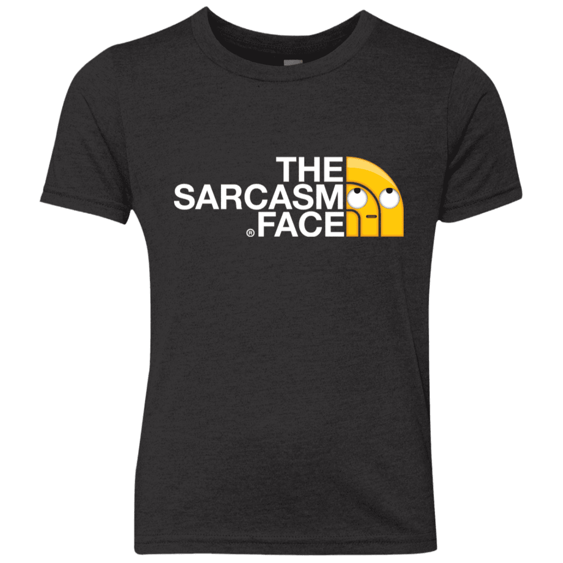 T-Shirts Vintage Black / YXS Sarcasm Face Youth Triblend T-Shirt