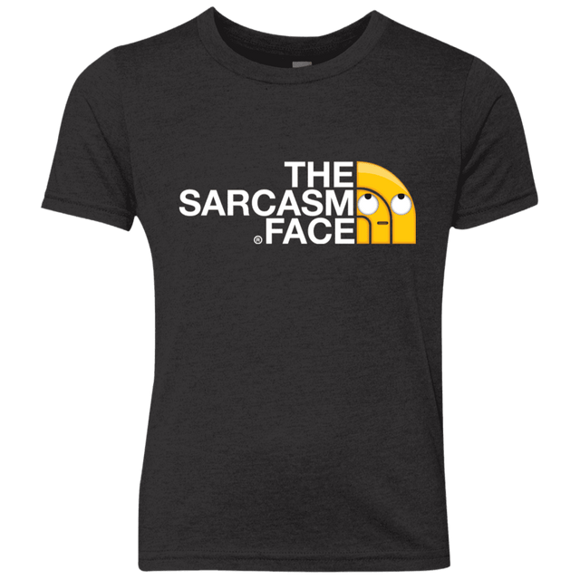 T-Shirts Vintage Black / YXS Sarcasm Face Youth Triblend T-Shirt