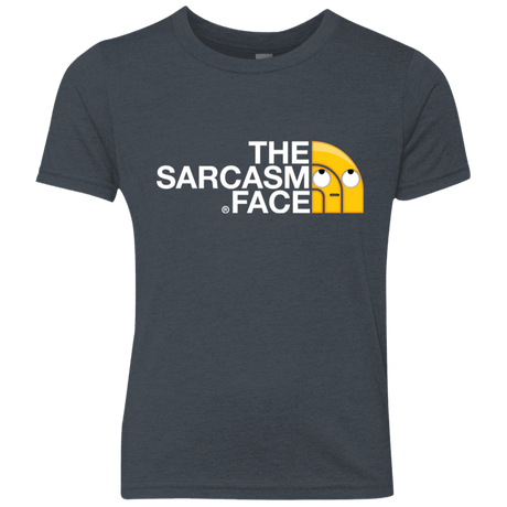 T-Shirts Vintage Navy / YXS Sarcasm Face Youth Triblend T-Shirt