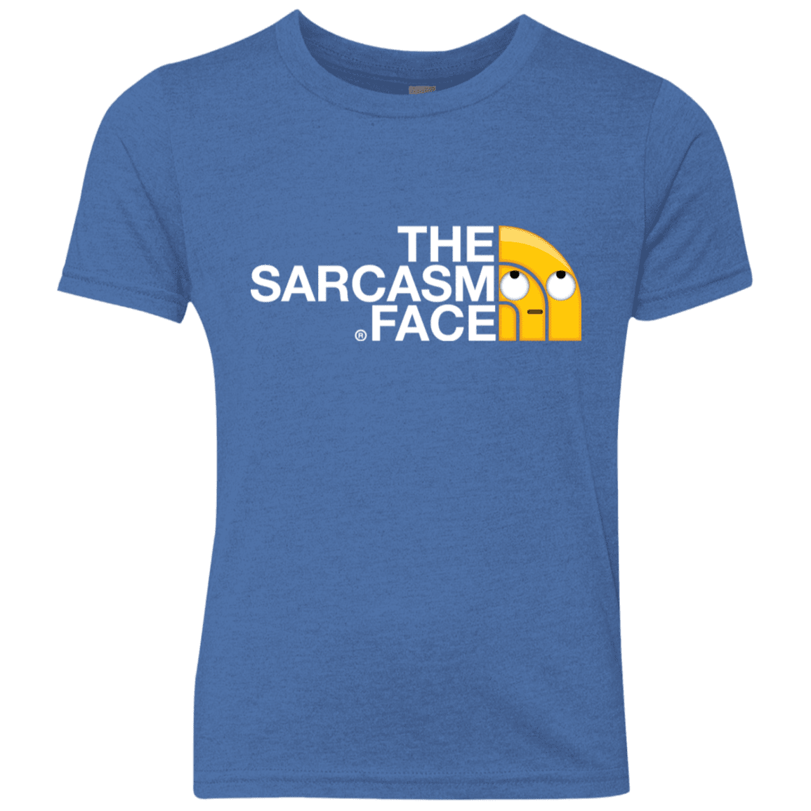 T-Shirts Vintage Royal / YXS Sarcasm Face Youth Triblend T-Shirt
