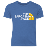 T-Shirts Vintage Royal / YXS Sarcasm Face Youth Triblend T-Shirt