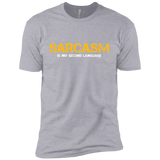 T-Shirts Heather Grey / YXS Sarcasm Is My Second Language Boys Premium T-Shirt