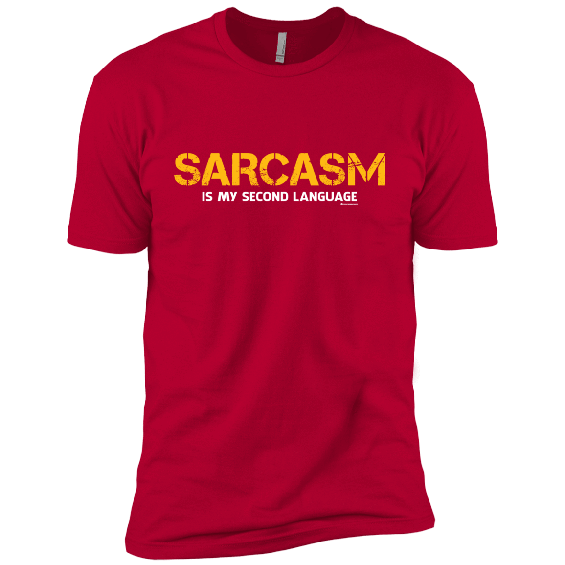 T-Shirts Red / YXS Sarcasm Is My Second Language Boys Premium T-Shirt