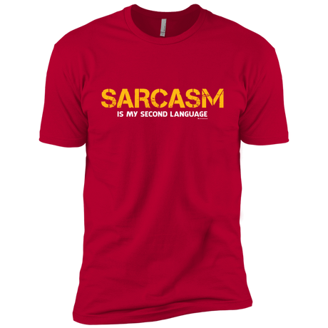 T-Shirts Red / YXS Sarcasm Is My Second Language Boys Premium T-Shirt