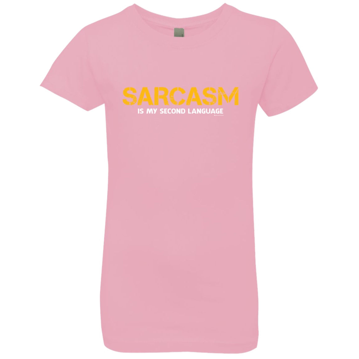 T-Shirts Light Pink / YXS Sarcasm Is My Second Language Girls Premium T-Shirt