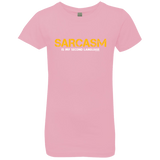 T-Shirts Light Pink / YXS Sarcasm Is My Second Language Girls Premium T-Shirt