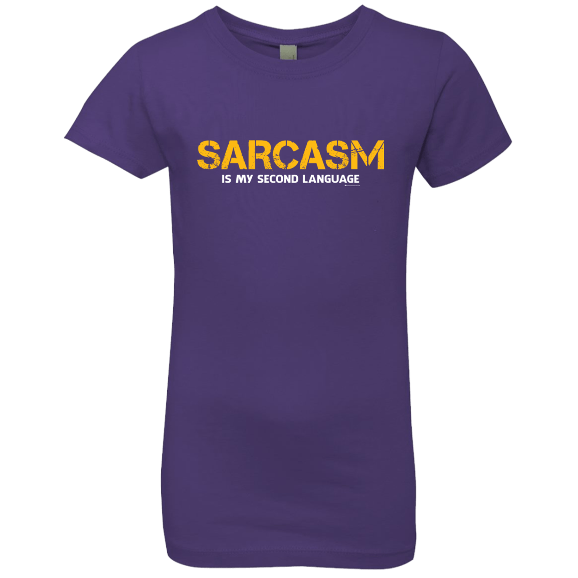 T-Shirts Purple Rush / YXS Sarcasm Is My Second Language Girls Premium T-Shirt