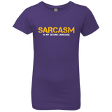 T-Shirts Purple Rush / YXS Sarcasm Is My Second Language Girls Premium T-Shirt