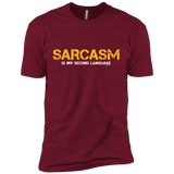 T-Shirts Cardinal / X-Small Sarcasm Is My Second Language Men's Premium T-Shirt