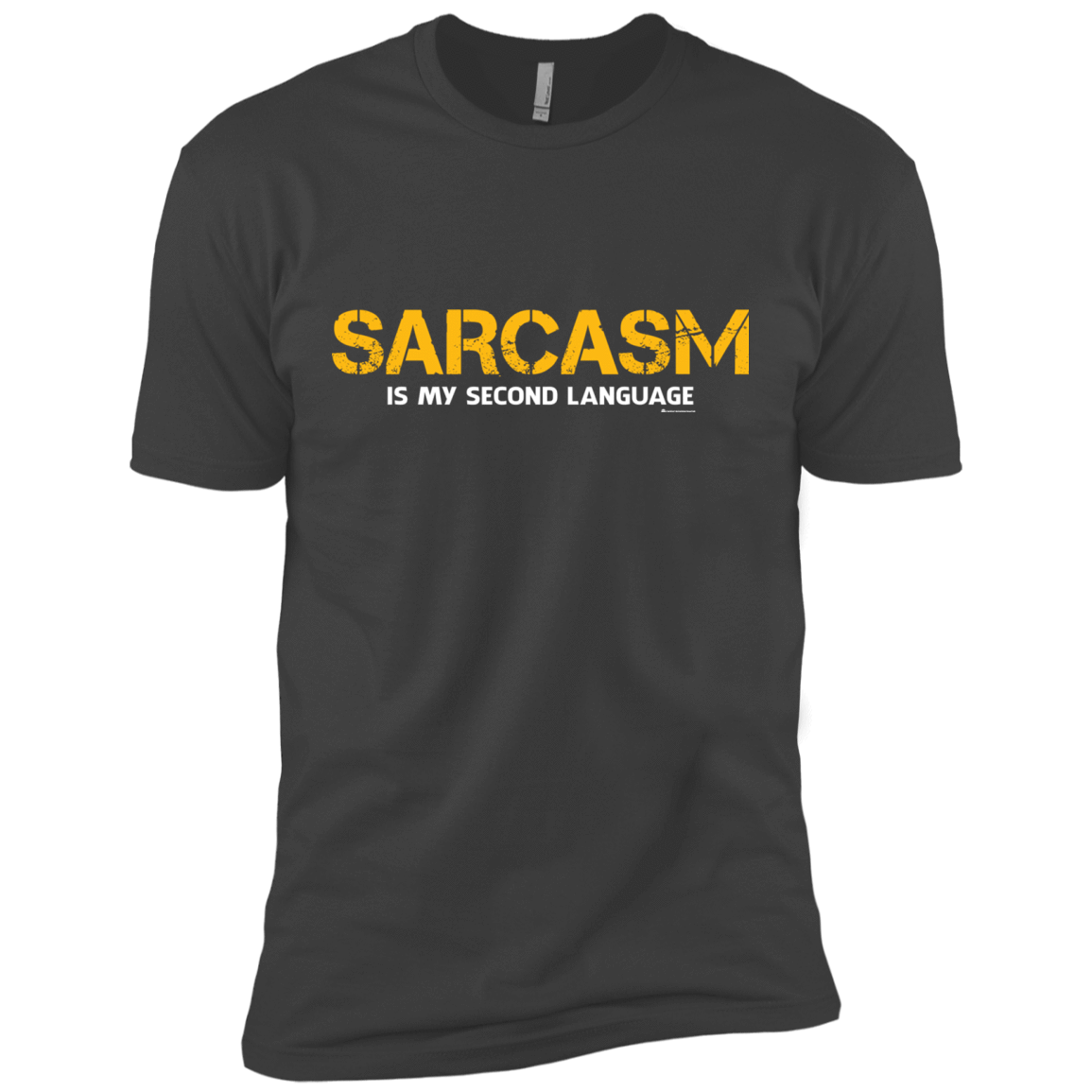 T-Shirts Heavy Metal / X-Small Sarcasm Is My Second Language Men's Premium T-Shirt