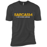T-Shirts Heavy Metal / X-Small Sarcasm Is My Second Language Men's Premium T-Shirt