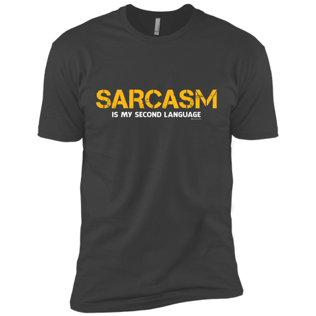 T-Shirts Heavy Metal / X-Small Sarcasm Is My Second Language Men's Premium T-Shirt
