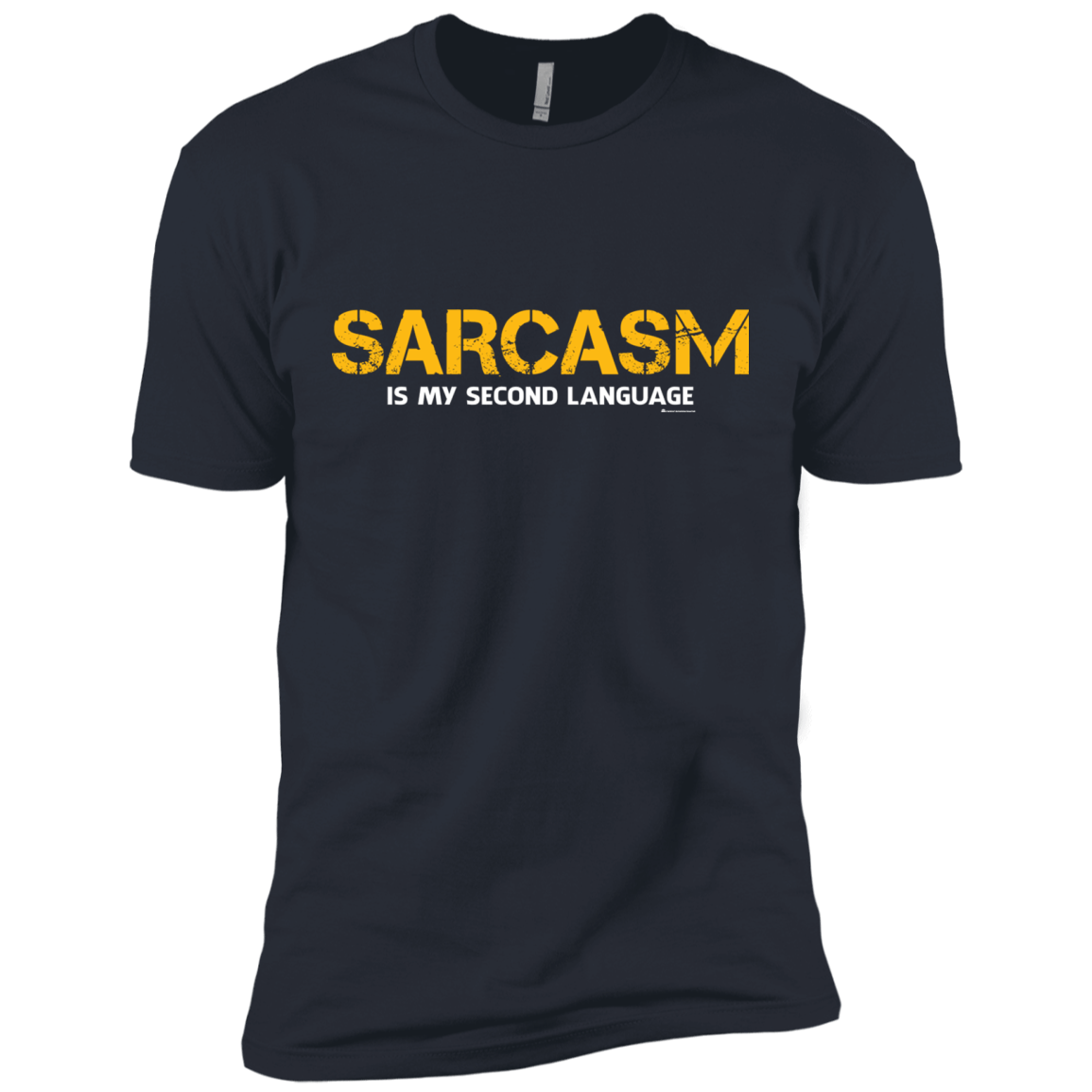 T-Shirts Indigo / X-Small Sarcasm Is My Second Language Men's Premium T-Shirt