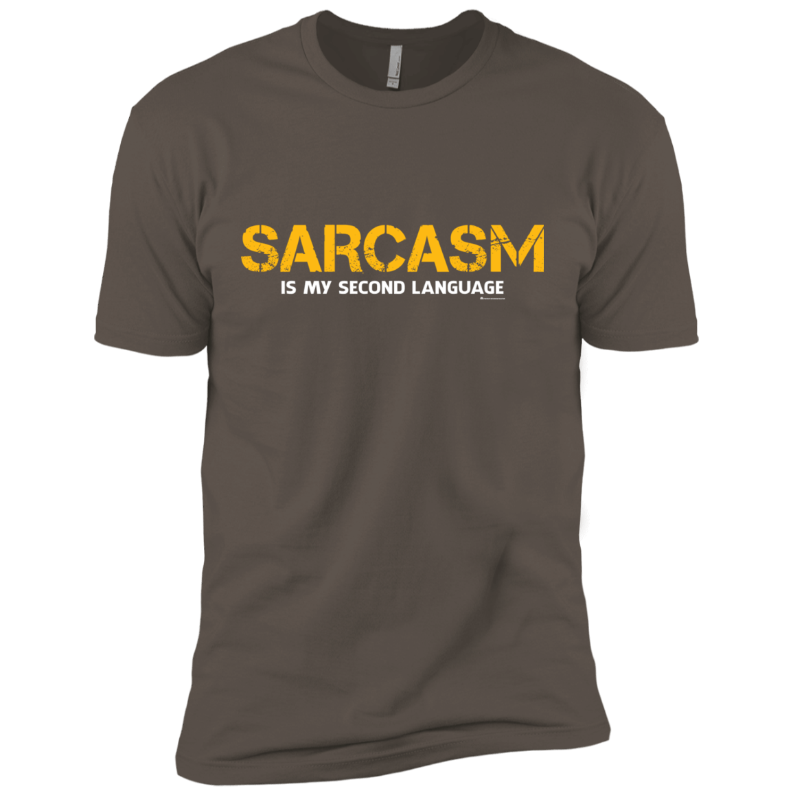 T-Shirts Warm Grey / X-Small Sarcasm Is My Second Language Men's Premium T-Shirt