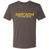 T-Shirts Macchiato / Small Sarcasm Is My Second Language Men's Triblend T-Shirt