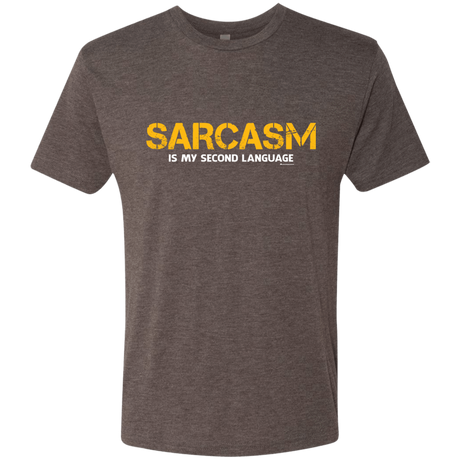 T-Shirts Macchiato / Small Sarcasm Is My Second Language Men's Triblend T-Shirt