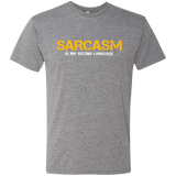 T-Shirts Premium Heather / Small Sarcasm Is My Second Language Men's Triblend T-Shirt