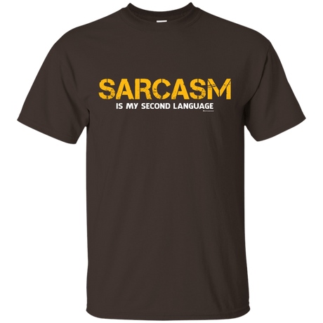 T-Shirts Dark Chocolate / Small Sarcasm Is My Second Language T-Shirt