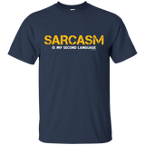 T-Shirts Navy / Small Sarcasm Is My Second Language T-Shirt
