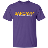 T-Shirts Purple / Small Sarcasm Is My Second Language T-Shirt