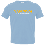 T-Shirts Light Blue / 2T Sarcasm Is My Second Language Toddler Premium T-Shirt