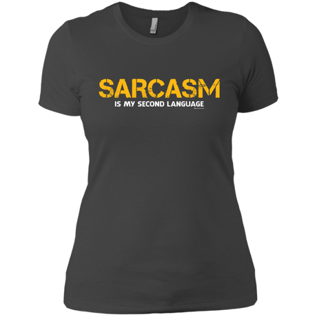 T-Shirts Heavy Metal / X-Small Sarcasm Is My Second Language Women's Premium T-Shirt