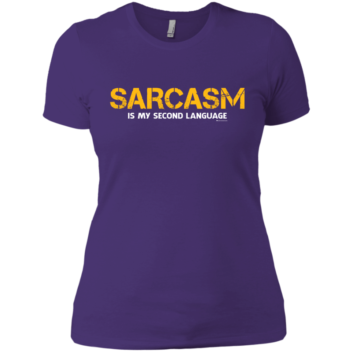 T-Shirts Purple Rush/ / X-Small Sarcasm Is My Second Language Women's Premium T-Shirt