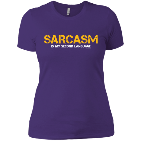T-Shirts Purple Rush/ / X-Small Sarcasm Is My Second Language Women's Premium T-Shirt