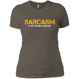 Sarcasm Is My Second Language Women's Premium T-Shirt