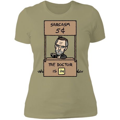 T-Shirts Light Olive / S Sarcasm Stand Women's Premium T-Shirt