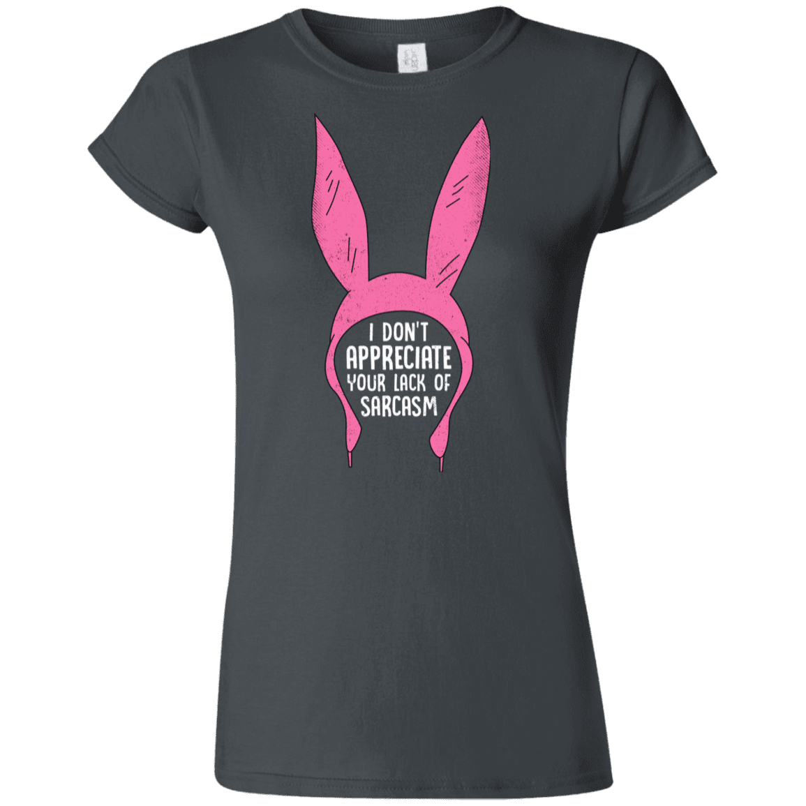 T-Shirts Charcoal / S Sarcasm Wins Junior Slimmer-Fit T-Shirt