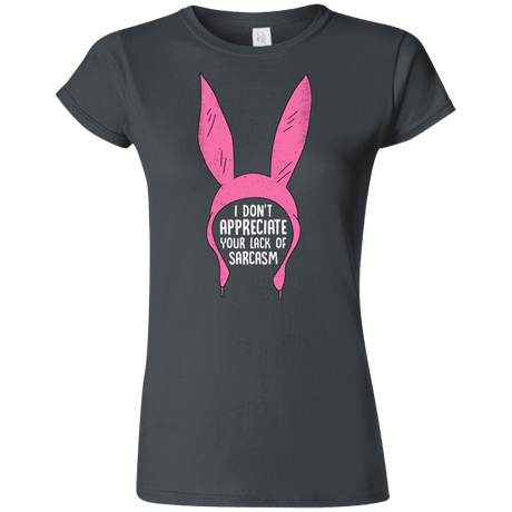 T-Shirts Charcoal / S Sarcasm Wins Junior Slimmer-Fit T-Shirt