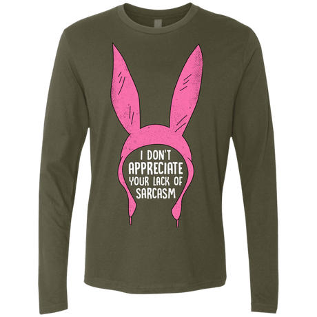 T-Shirts Military Green / S Sarcasm Wins Men's Premium Long Sleeve