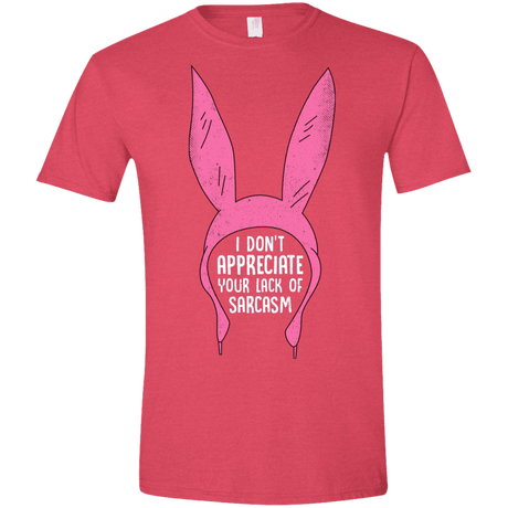 T-Shirts Heather Red / S Sarcasm Wins Men's Semi-Fitted Softstyle