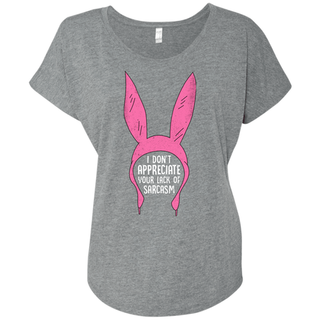 T-Shirts Premium Heather / X-Small Sarcasm Wins Triblend Dolman Sleeve