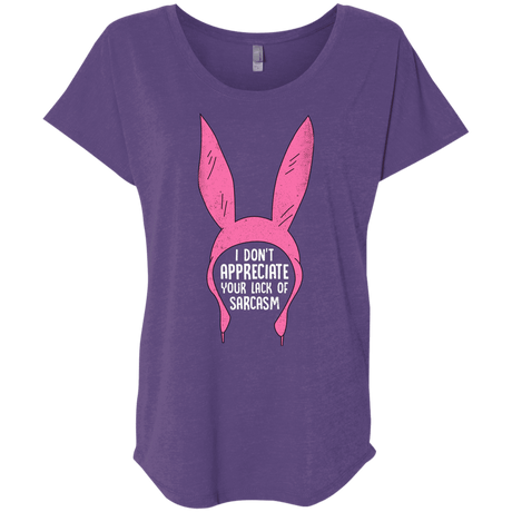 T-Shirts Purple Rush / X-Small Sarcasm Wins Triblend Dolman Sleeve