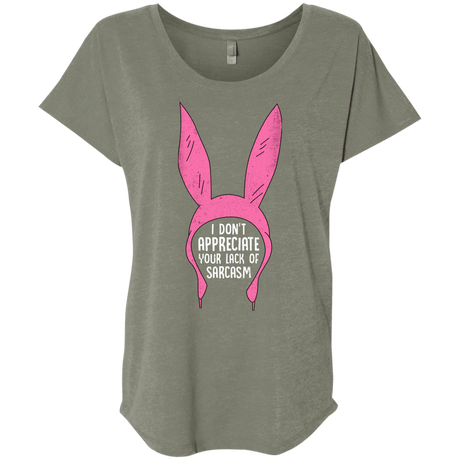 T-Shirts Venetian Grey / X-Small Sarcasm Wins Triblend Dolman Sleeve