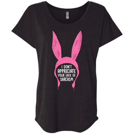 T-Shirts Vintage Black / X-Small Sarcasm Wins Triblend Dolman Sleeve