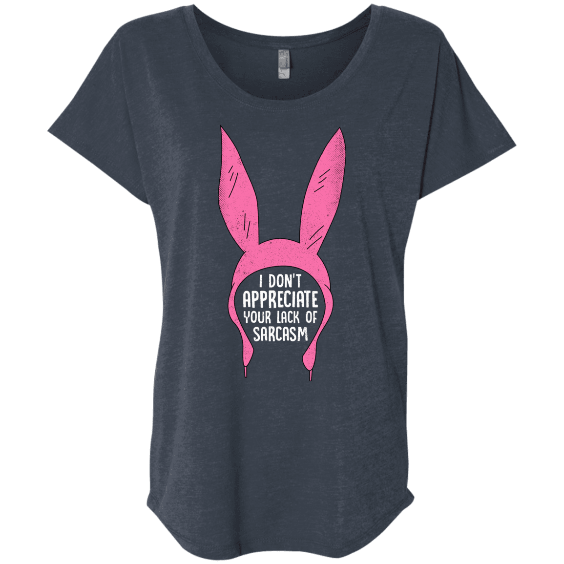 T-Shirts Vintage Navy / X-Small Sarcasm Wins Triblend Dolman Sleeve