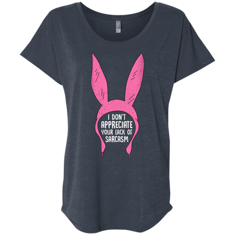 T-Shirts Vintage Navy / X-Small Sarcasm Wins Triblend Dolman Sleeve