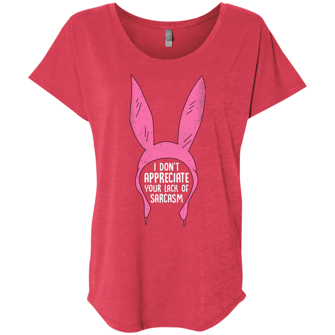 T-Shirts Vintage Red / X-Small Sarcasm Wins Triblend Dolman Sleeve