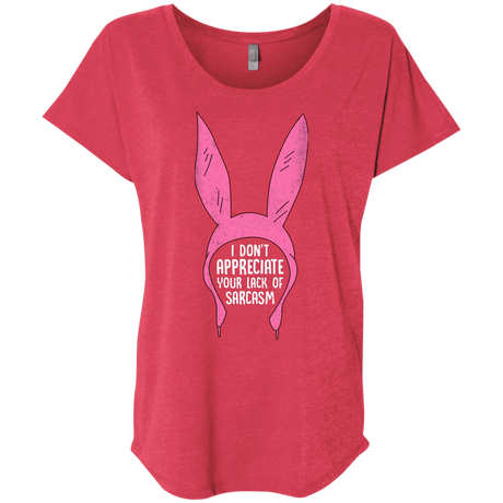 T-Shirts Vintage Red / X-Small Sarcasm Wins Triblend Dolman Sleeve