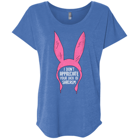 T-Shirts Vintage Royal / X-Small Sarcasm Wins Triblend Dolman Sleeve