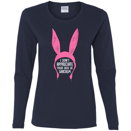 T-Shirts Navy / S Sarcasm Wins Women's Long Sleeve T-Shirt