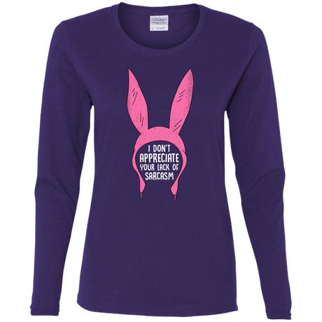 T-Shirts Purple / S Sarcasm Wins Women's Long Sleeve T-Shirt