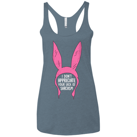 T-Shirts Indigo / X-Small Sarcasm Wins Women's Triblend Racerback Tank