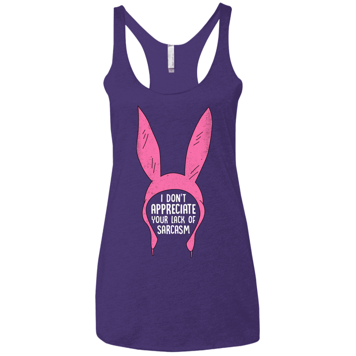 T-Shirts Purple Rush / X-Small Sarcasm Wins Women's Triblend Racerback Tank