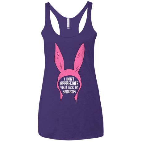 T-Shirts Purple Rush / X-Small Sarcasm Wins Women's Triblend Racerback Tank