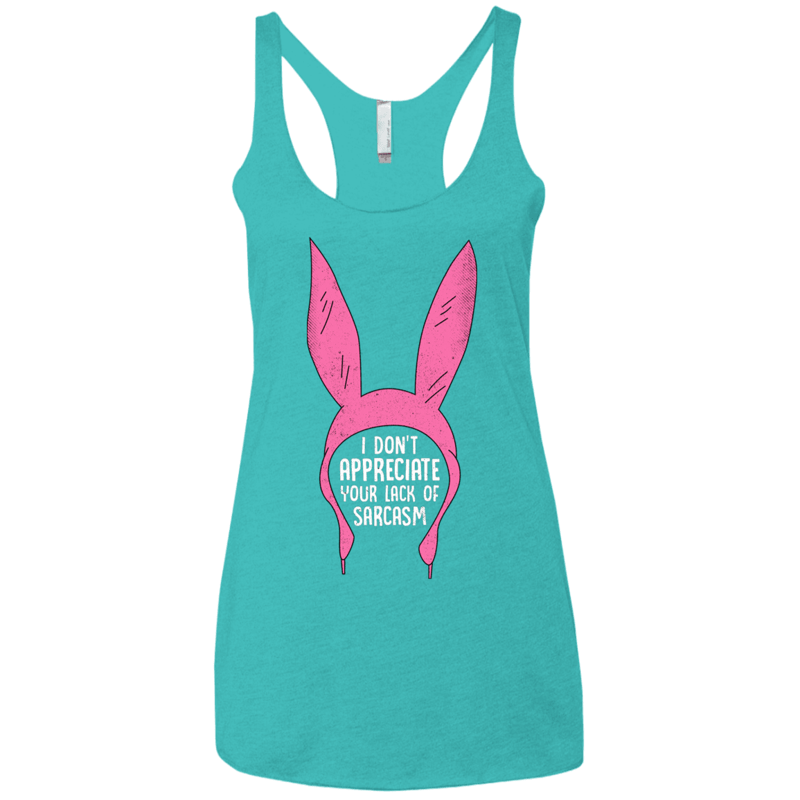 T-Shirts Tahiti Blue / X-Small Sarcasm Wins Women's Triblend Racerback Tank