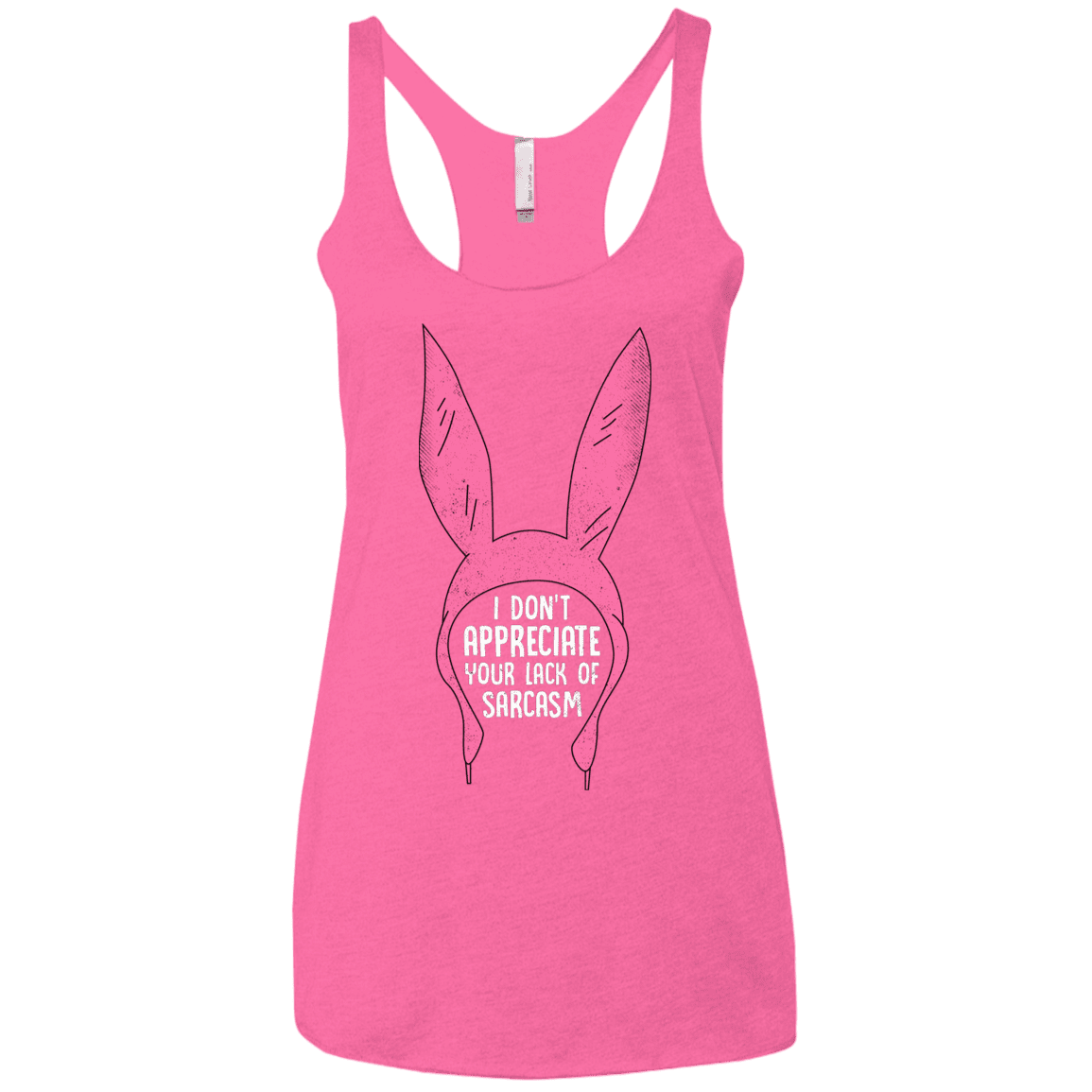 T-Shirts Vintage Pink / X-Small Sarcasm Wins Women's Triblend Racerback Tank